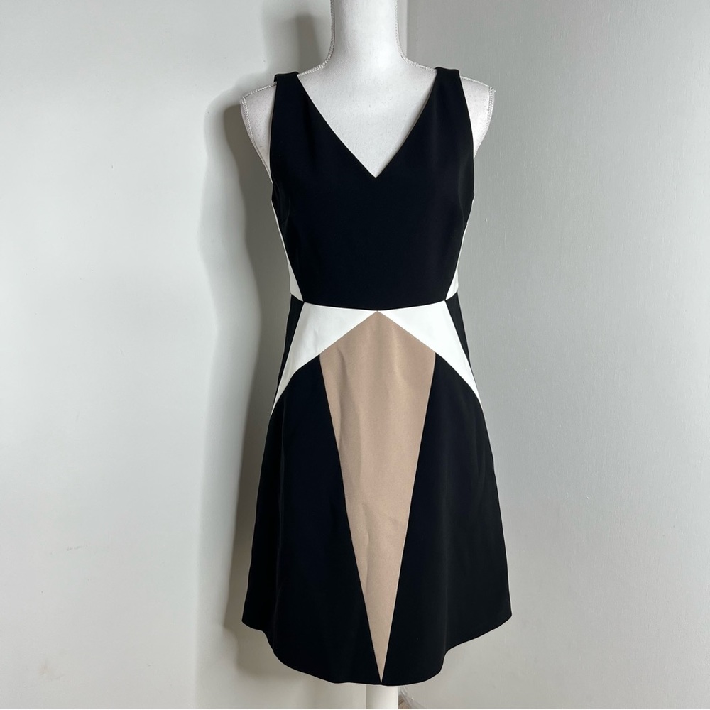 PAULE KA Colorblock Sleeveless Dress Size M